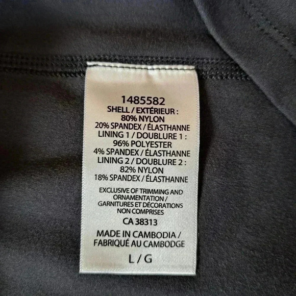 NWT  Tuff Veda Active Tank Grey Large Workout Top with Built In Bra - Picture 6 of 10